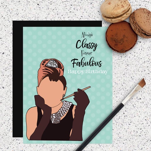 Pop Icon Always Classy Forever Fabulous Birthday Card