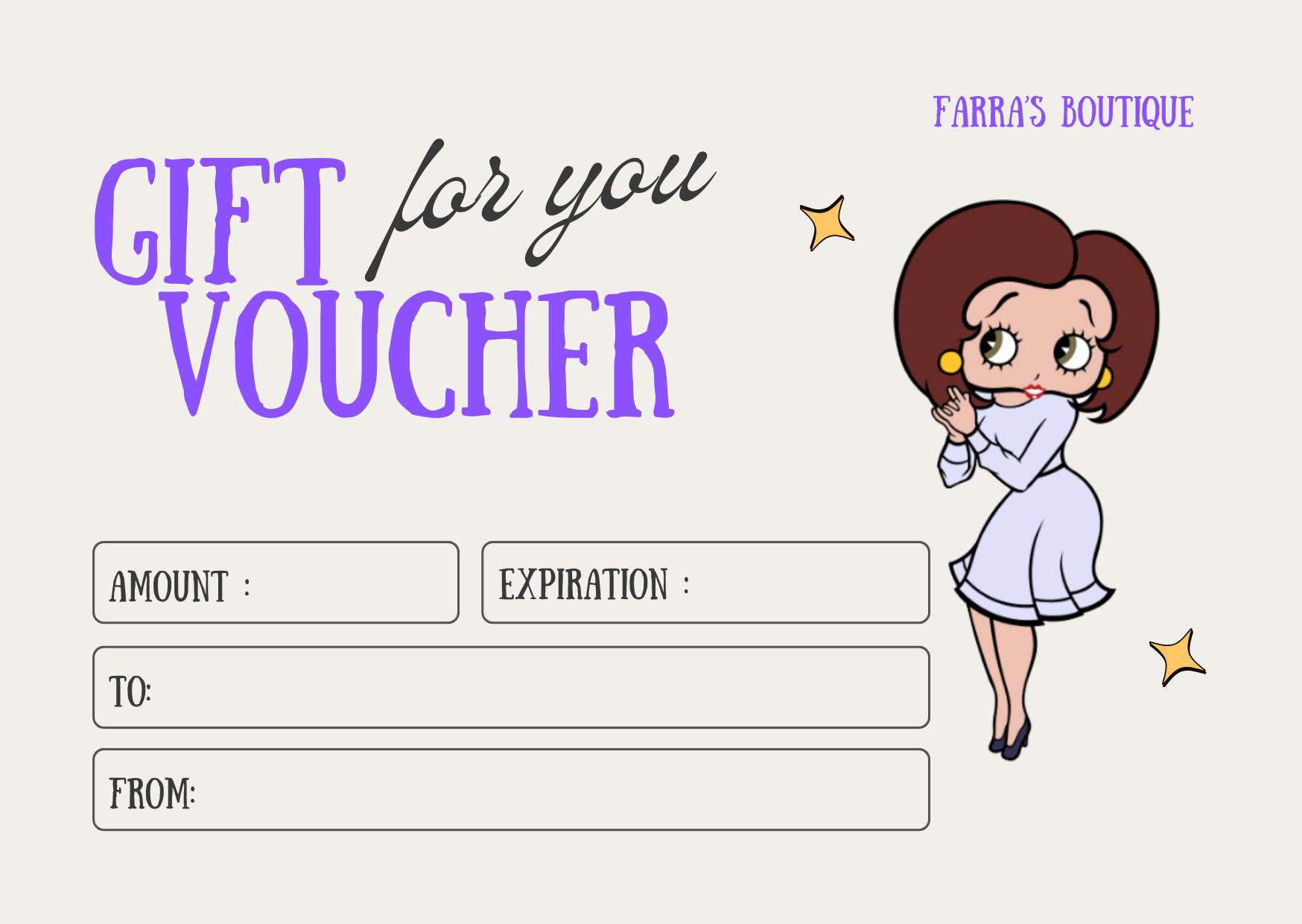 Farra's Boutique Gift Card