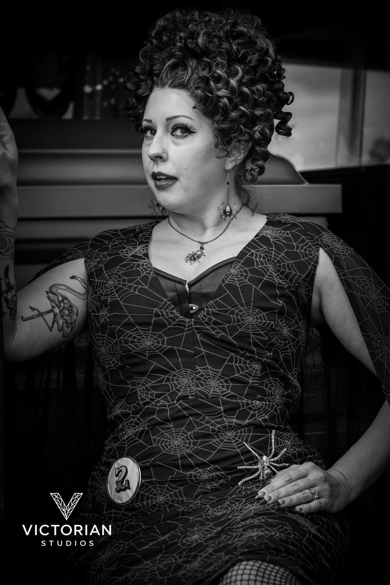 Mothman Caped Wiggle Dress