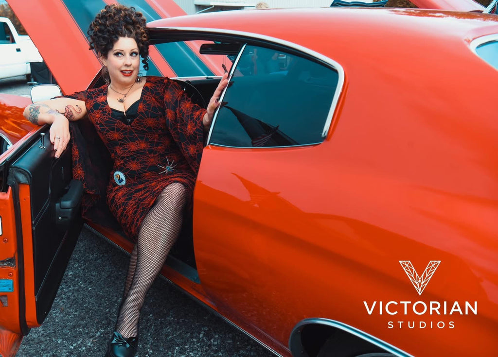 Mothman Caped Wiggle Dress