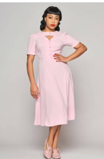 Shirley Plain Flared Dress