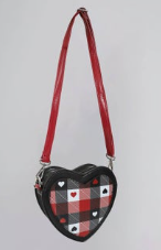 Suzette Heart Gingham Bag