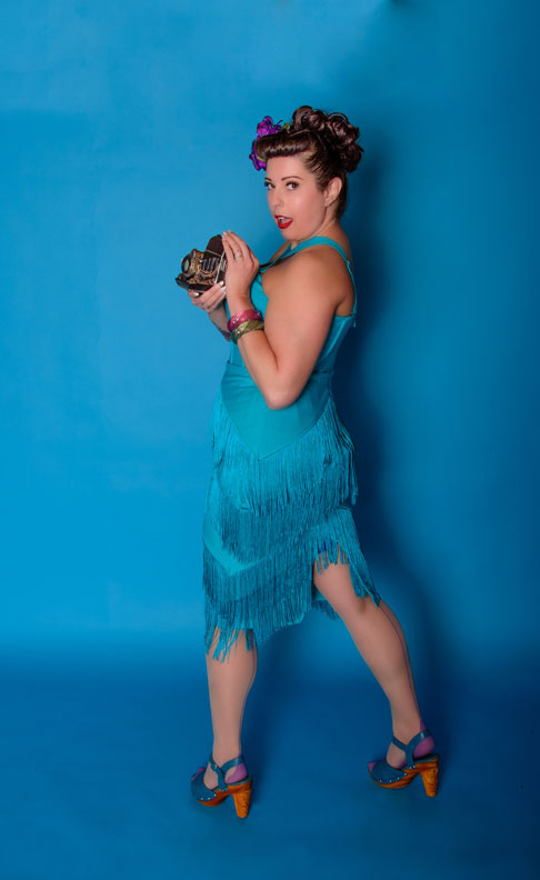 Speakeasy Fringe Dress in Teal