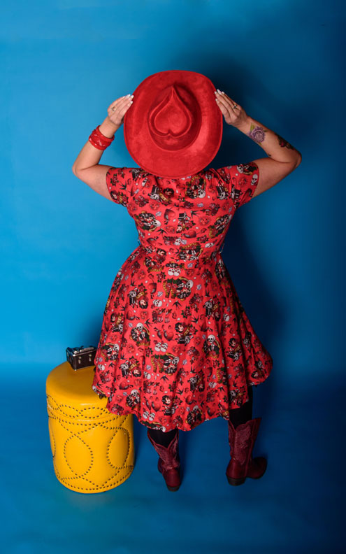 Forever Love print in red