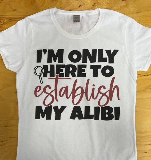 Establish My Alibi White