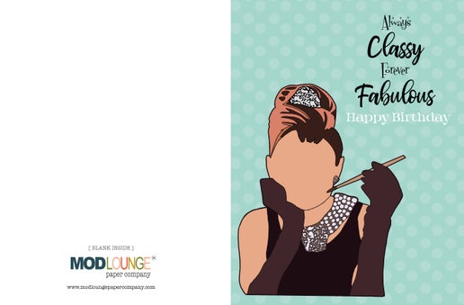 Pop Icon Always Classy Forever Fabulous Birthday Card