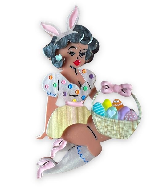 Bunny Belle Brooch by Lipstick & Chrome