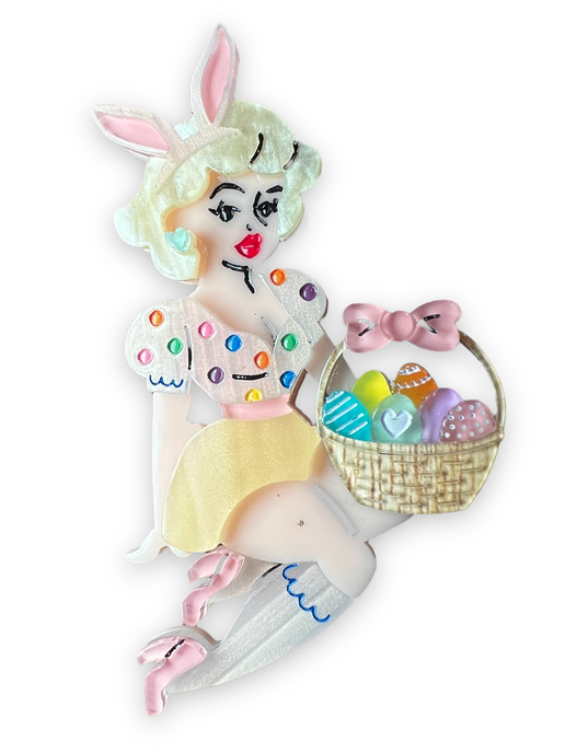 Bunny Belle Brooch by Lipstick & Chrome