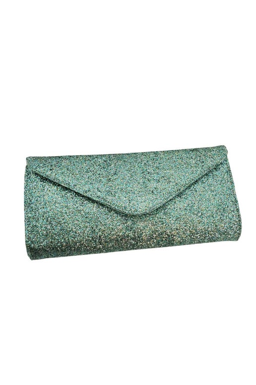 Clutch in Glitter Blue