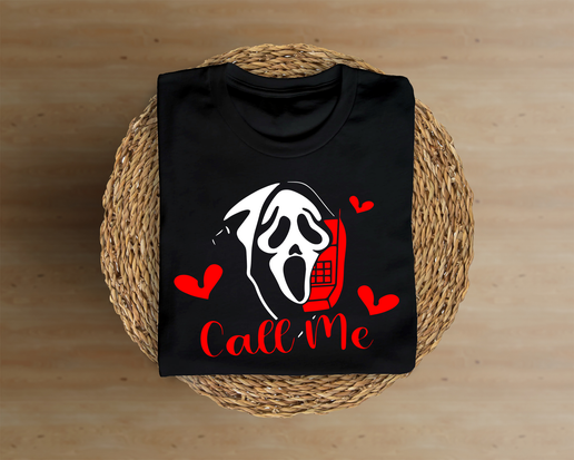 Call Me - Scream - Red/Black T-Shirt