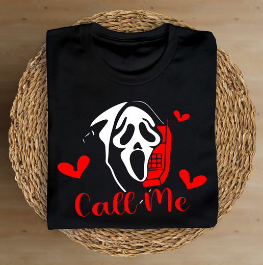 Call Me - Scream - Red/Black T-Shirt