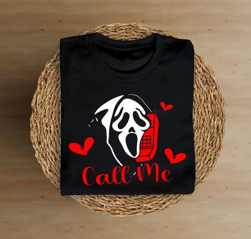 Call Me - Scream - Red/Black T-Shirt