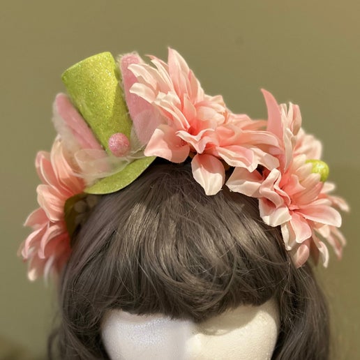 Green Bunny Flower Crown