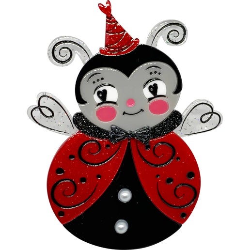 Little Love Bug Brooch by Johanna Parker