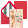 Merry Everything Happy Always Retro Greeting Card
