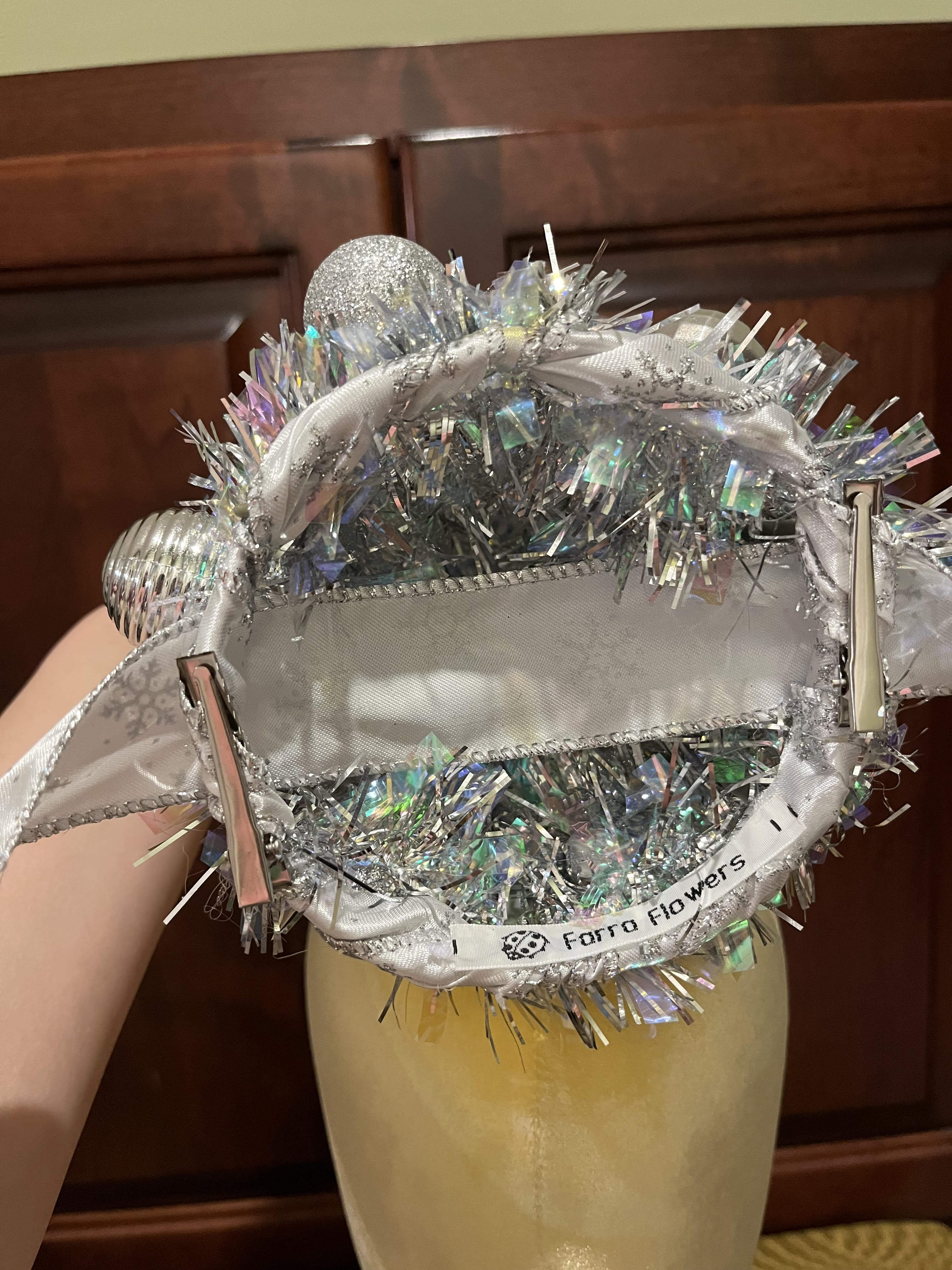 Silver Owl Christmas Tree Hat