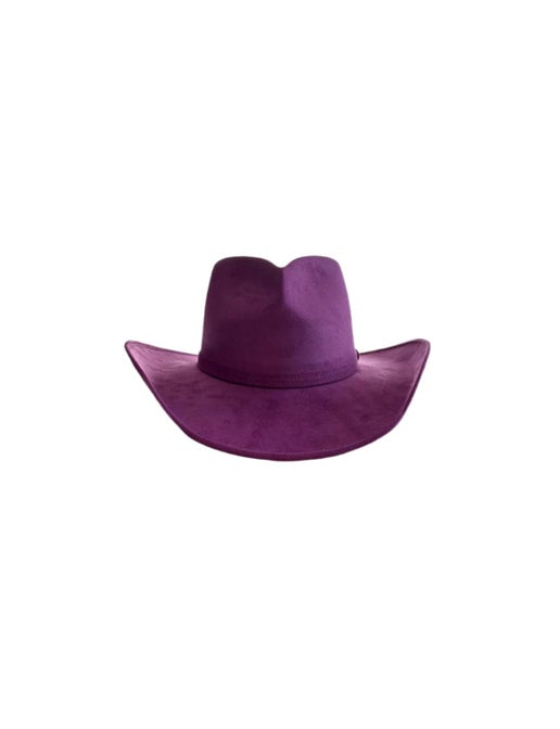 Vegan Suede Heart Shaped Cowboy Hat