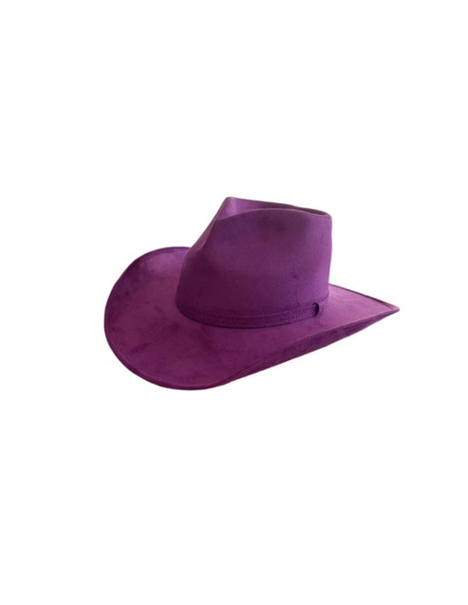 Vegan Suede Heart Shaped Cowboy Hat