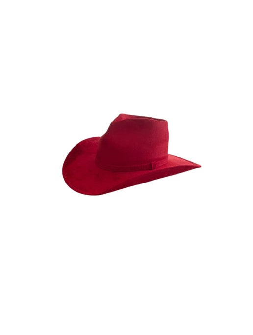 Vegan Suede Heart Shaped Cowboy Hat