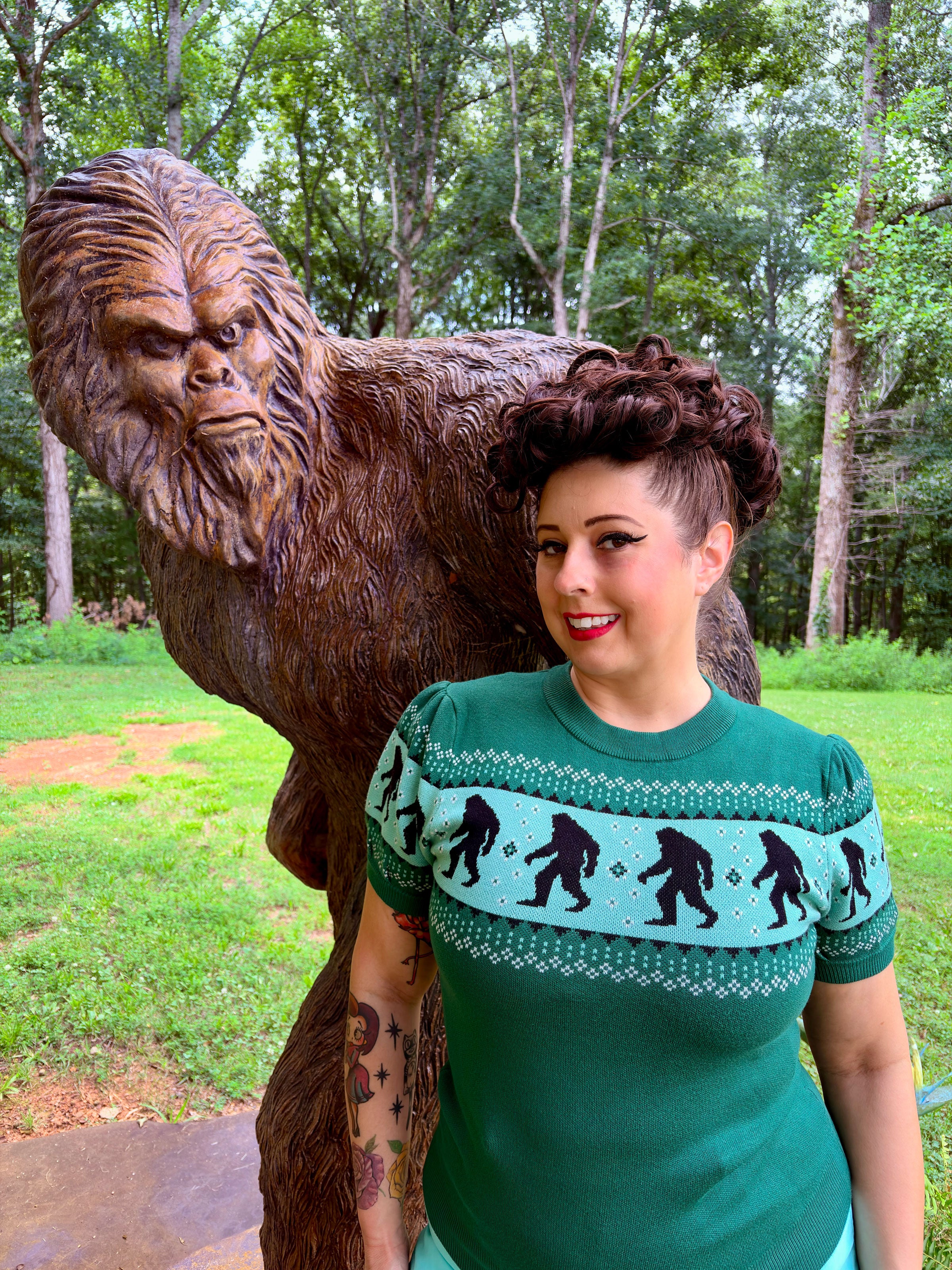 Green Sasquatch Fair Isle Paige Sweater