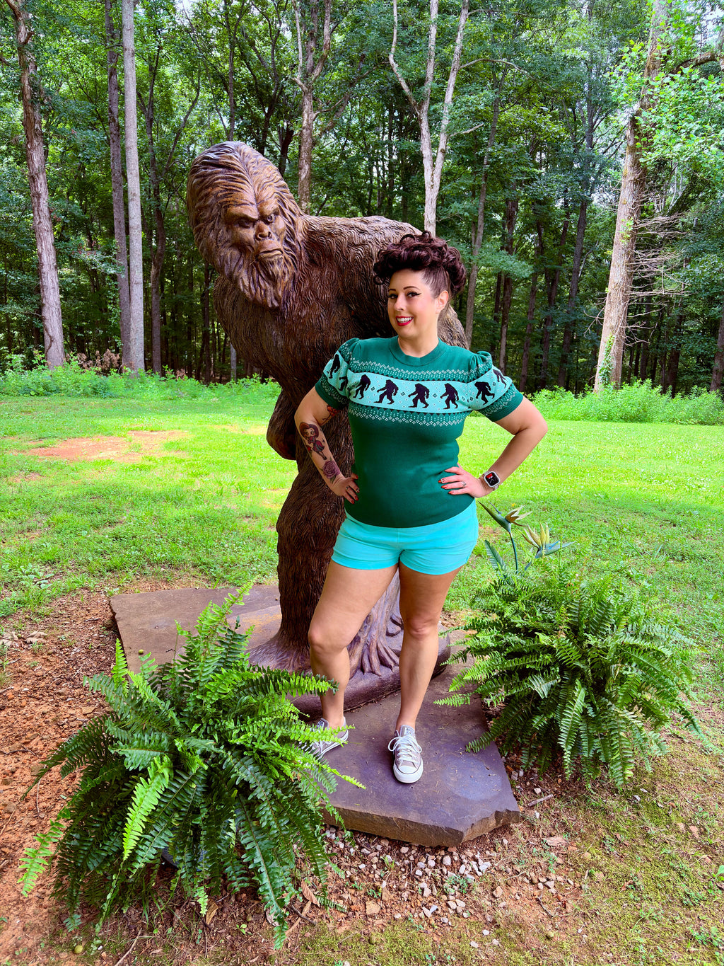 Green Sasquatch Fair Isle Paige Sweater