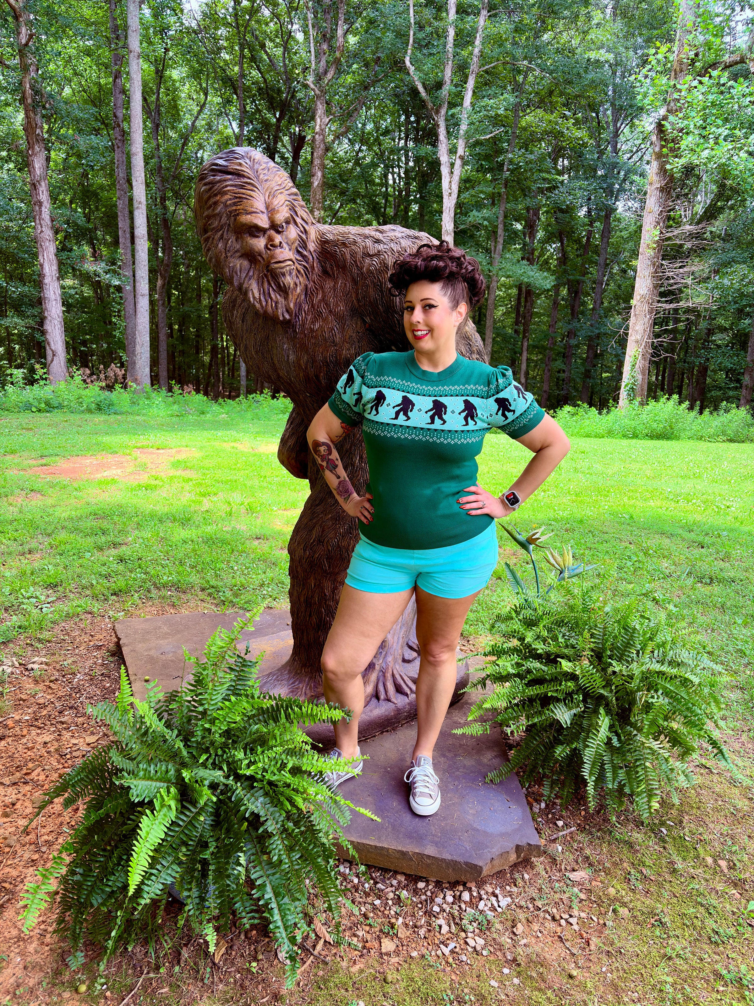 Green Sasquatch Fair Isle Paige Sweater