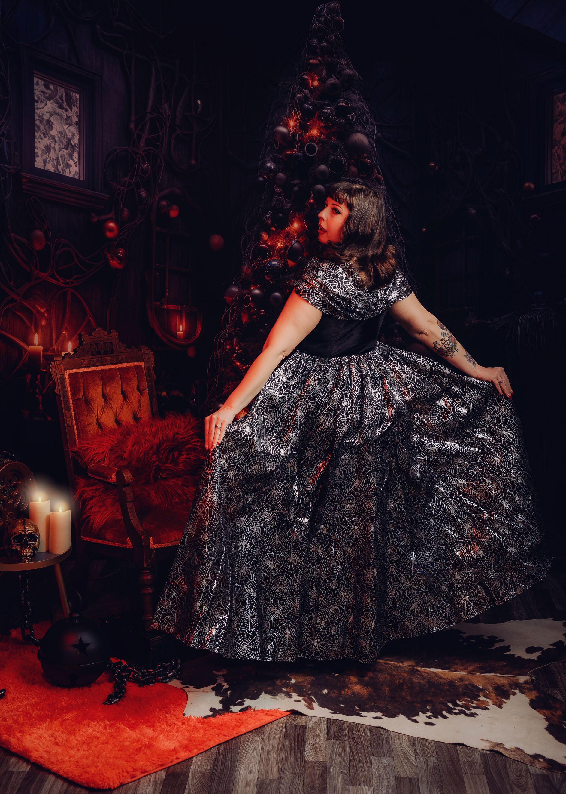 The Villainess Velvet Gown
