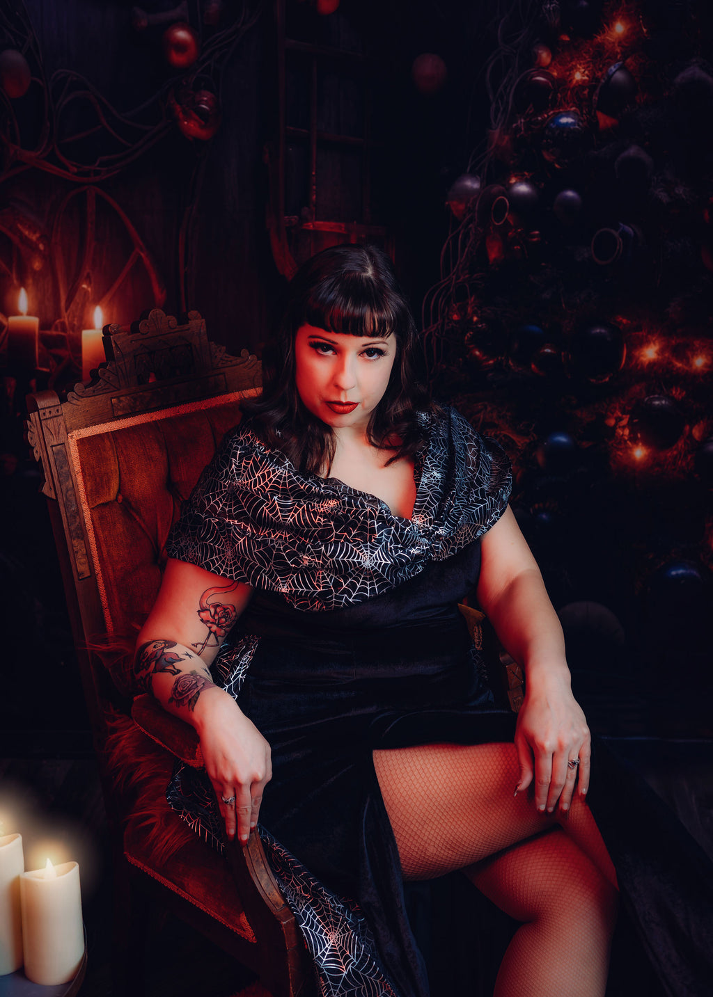 The Villainess Velvet Gown