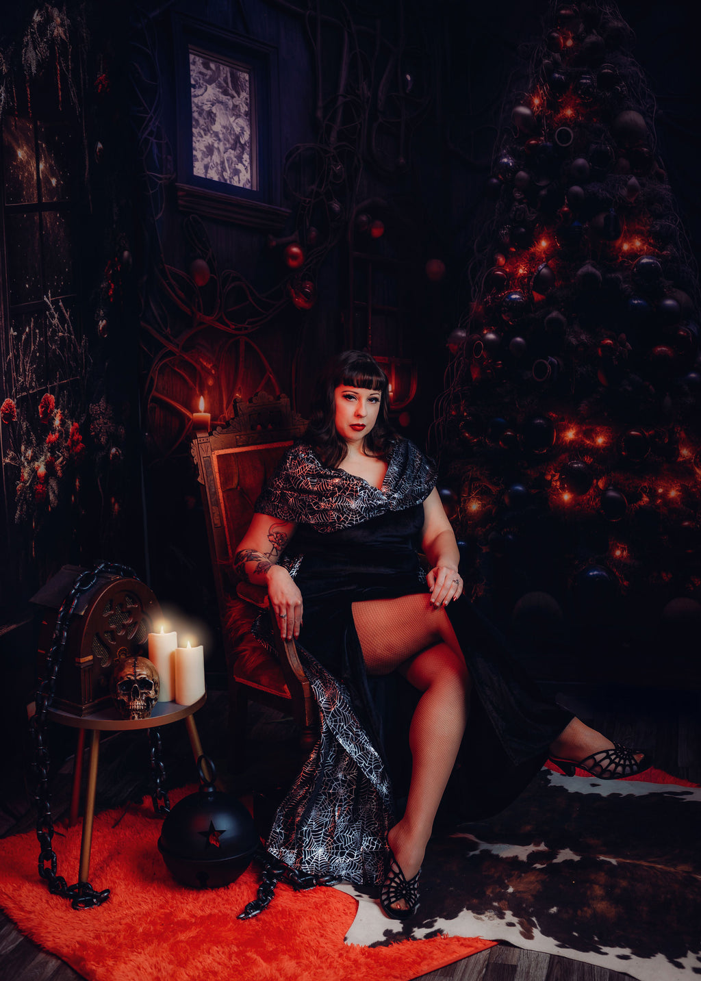 The Villainess Velvet Gown