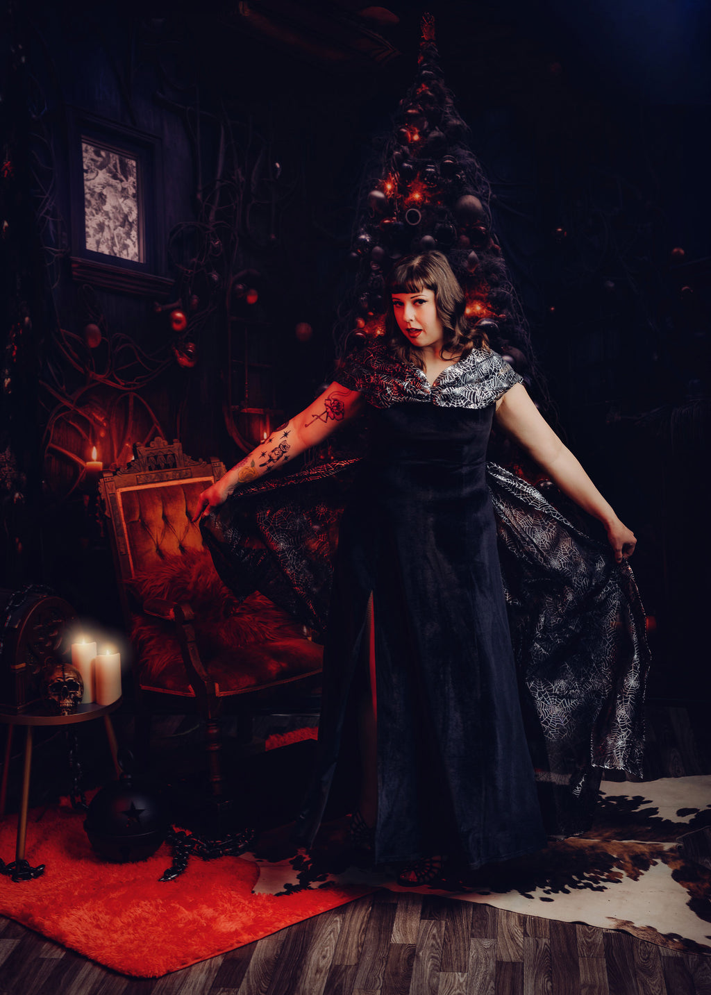 The Villainess Velvet Gown